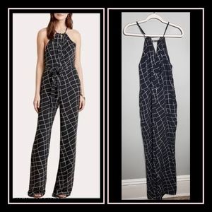 SANCTUARY Jumpsuit | Size S | Black and White Geometric | Anthropologie